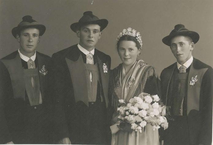 Karl Raffl con la famiglia